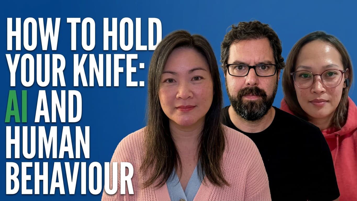 How To Hold Your Knife: AI and Human Behaviour